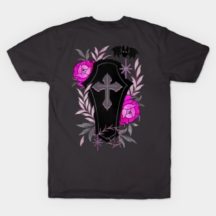 Floral coffin lovely death T-Shirt